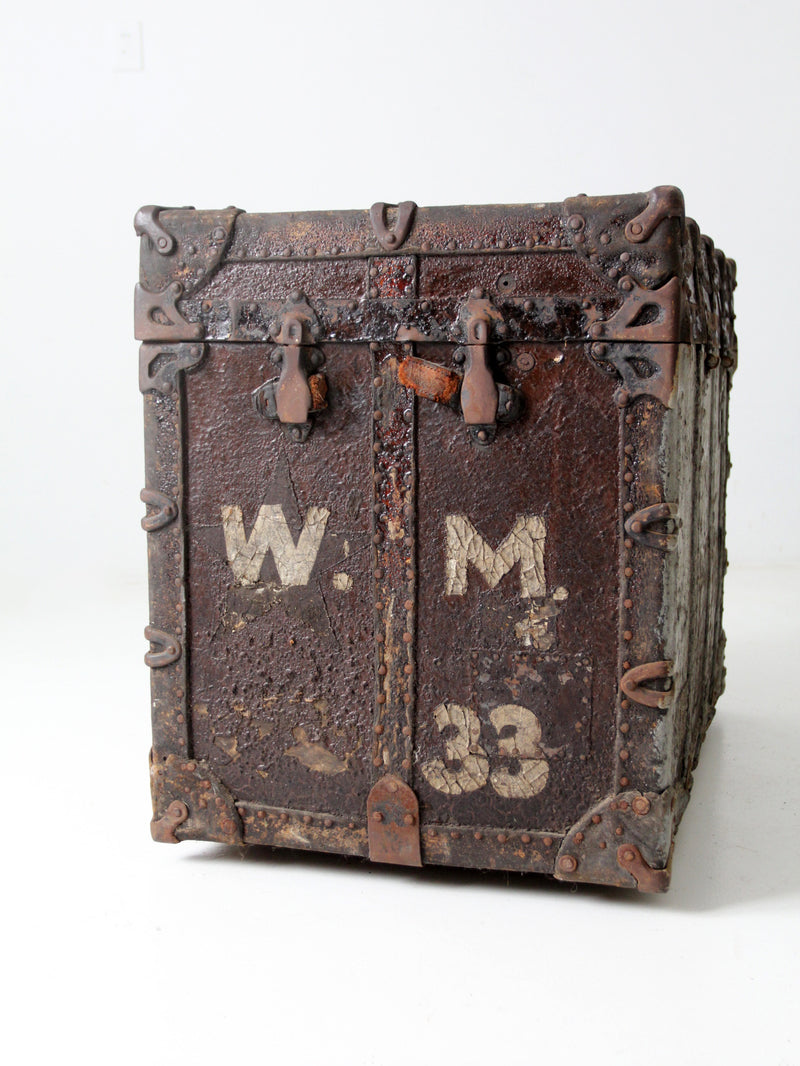 antique travel trunk