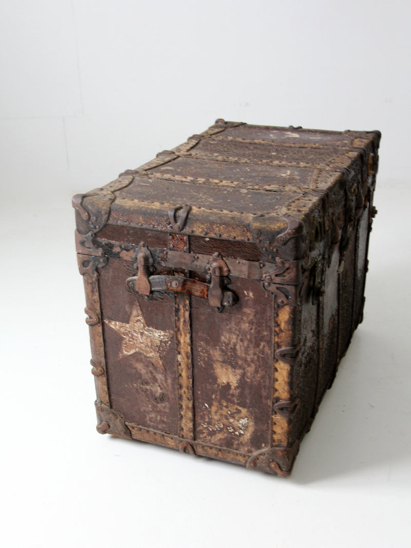 antique travel trunk