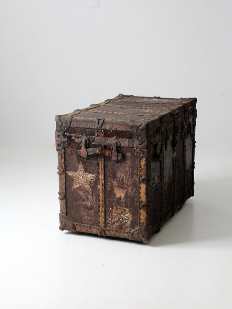 antique travel trunk