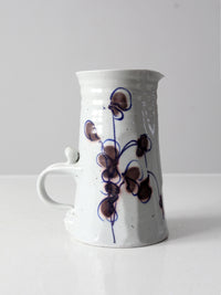 vintage studio pottery pitcher