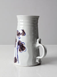 vintage studio pottery pitcher