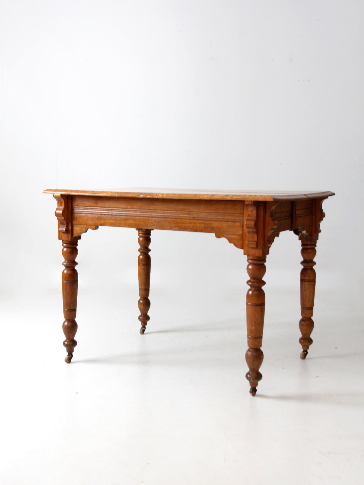 antique wooden farmhouse table