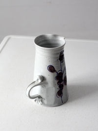 vintage studio pottery pitcher