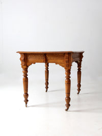 antique wooden farmhouse table