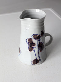 vintage studio pottery pitcher