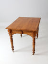 antique wooden farmhouse table