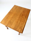 antique wooden farmhouse table