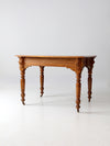 antique wooden farmhouse table