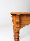 antique wooden farmhouse table