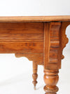 antique wooden farmhouse table
