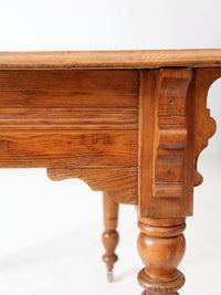 antique wooden farmhouse table