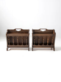 vintage Leick magazine rack pair