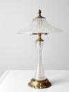 vintage cut crystal table lamp