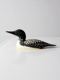 vintage wood loon decoy