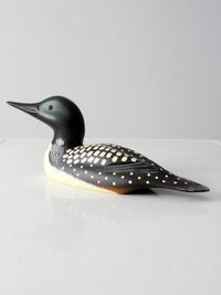 vintage wood loon decoy