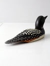 vintage wood loon decoy