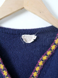 vintage 70s boho knit pullover