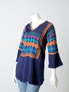 vintage 70s boho knit pullover