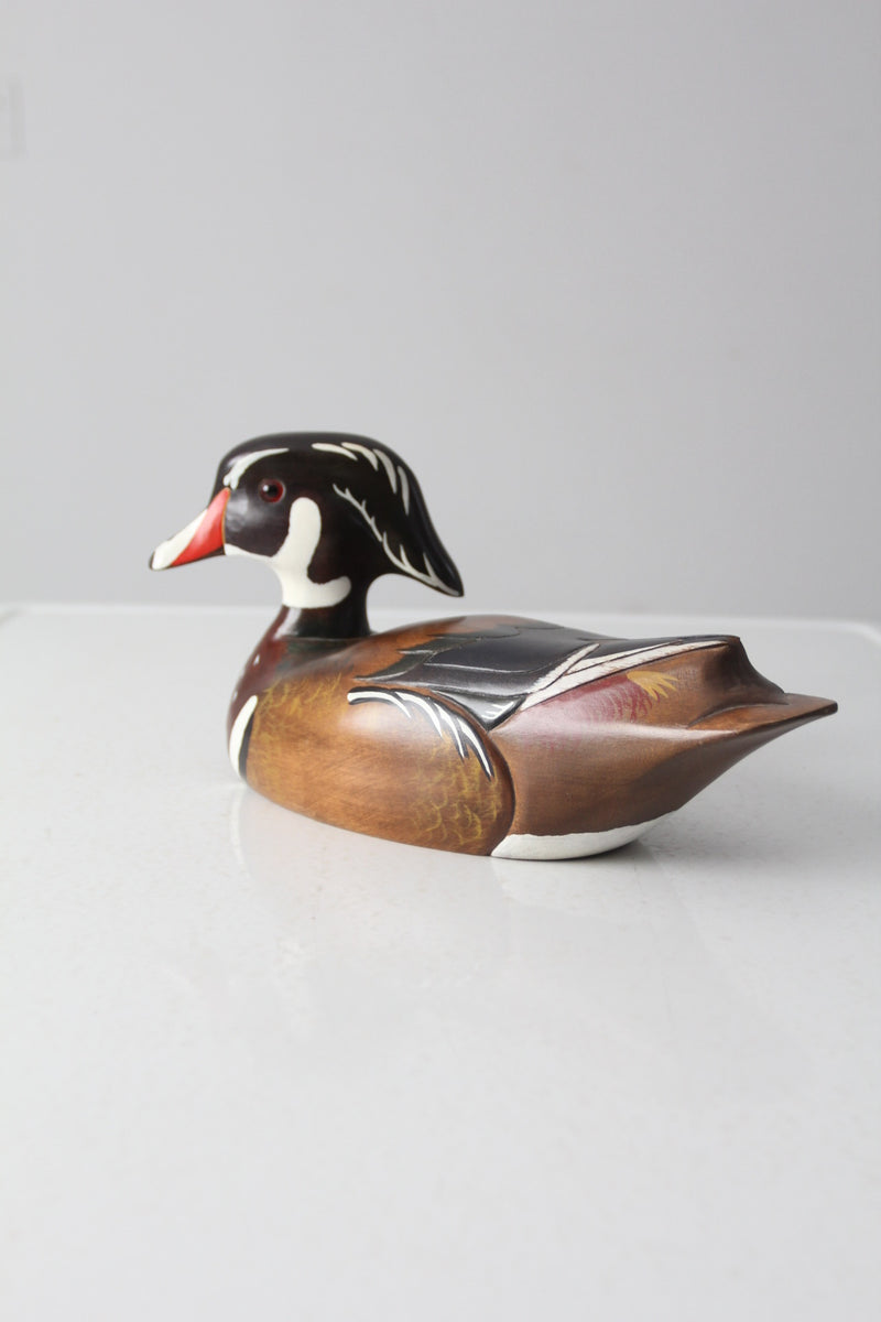 vintage wooden duck drake decoy