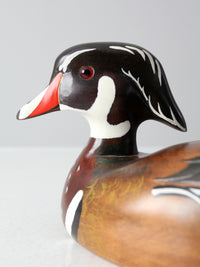 vintage wooden duck drake decoy