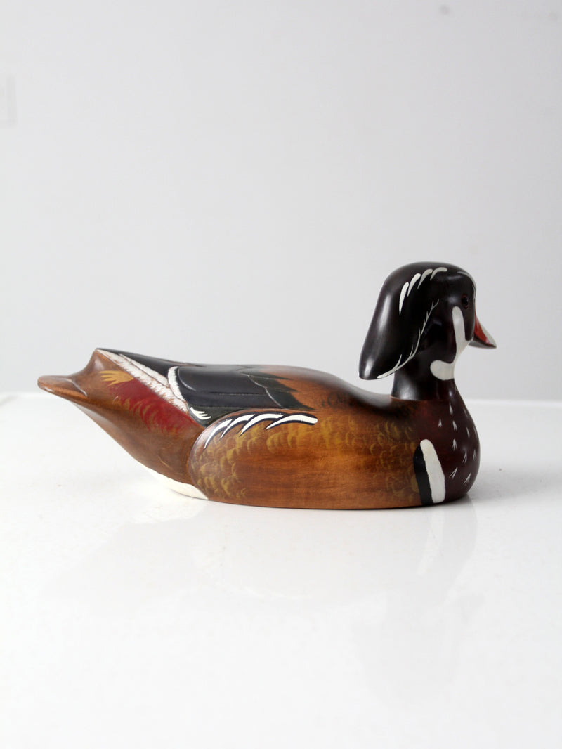 vintage wooden duck drake decoy