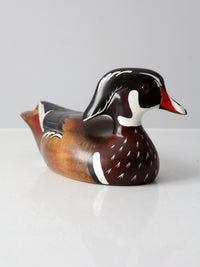 vintage wooden duck drake decoy