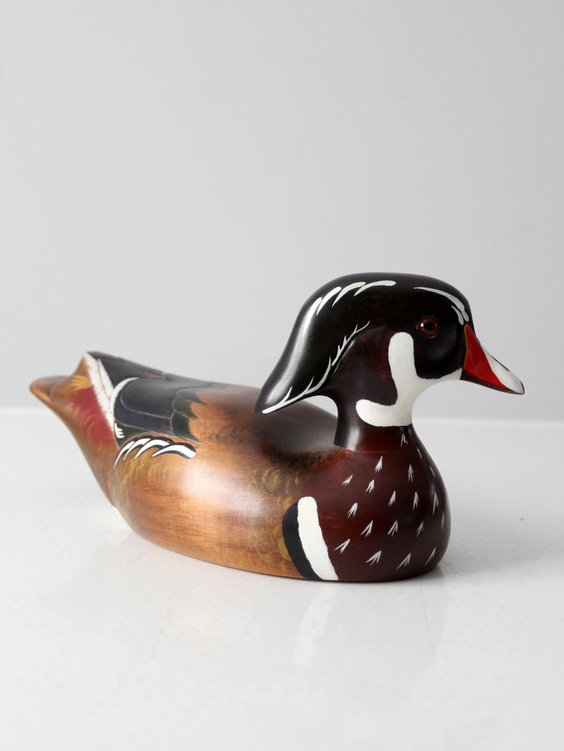 vintage wooden duck drake decoy