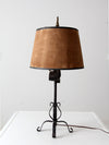 vintage wrought iron poodle lamp