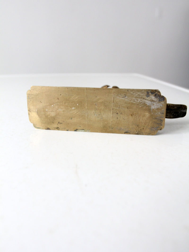 vintage Chinese brass candle holder