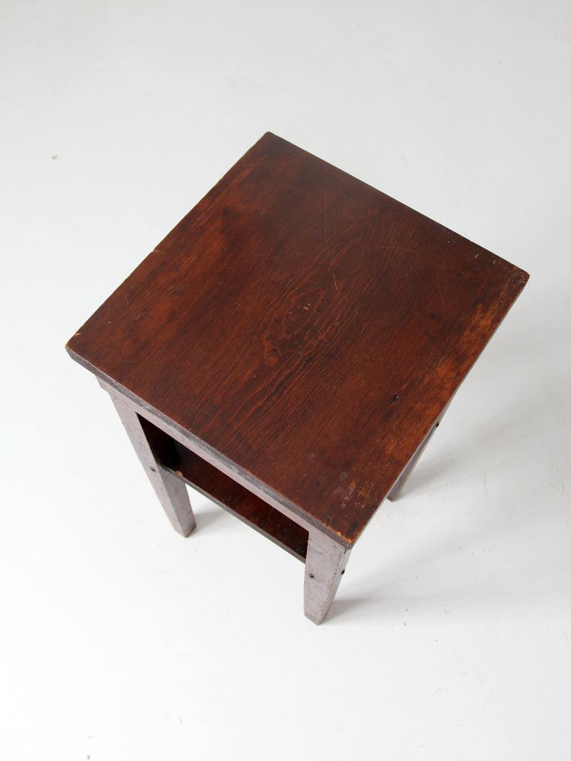 vintage hand-crafted end table