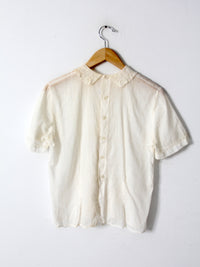 vintage 50s Patty Woodward blouse