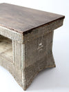 antique wicker library table