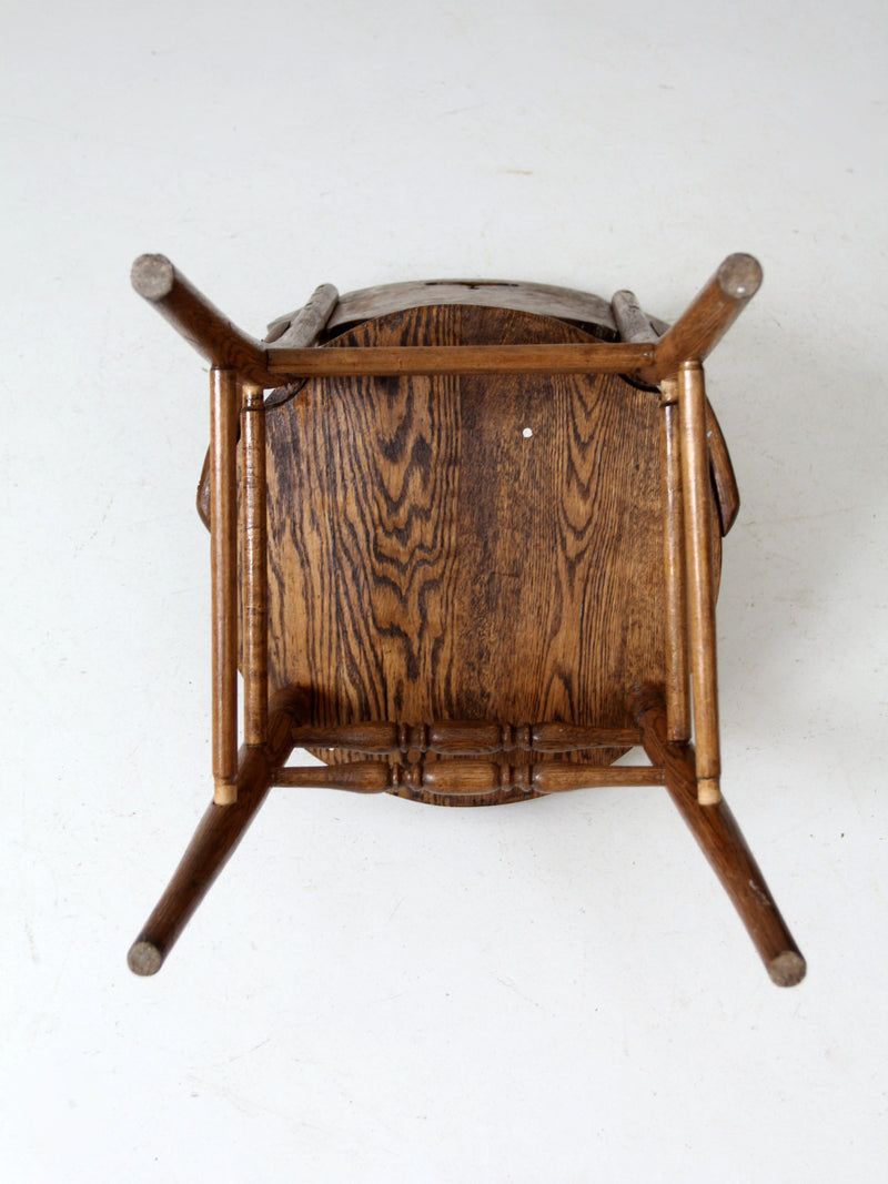 antique bentwood chair with cutout back