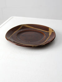 vintage studio pottery plate