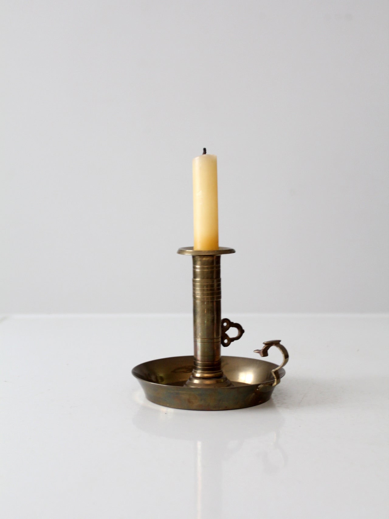 Chamberstick Candle Holder Vintage