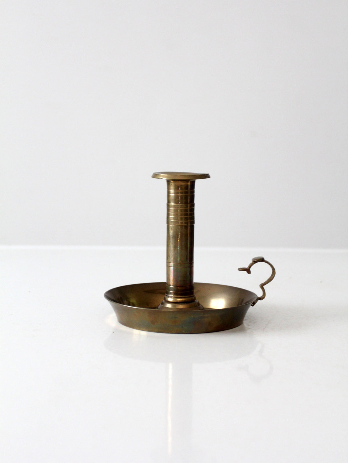 antique brass chamberstick