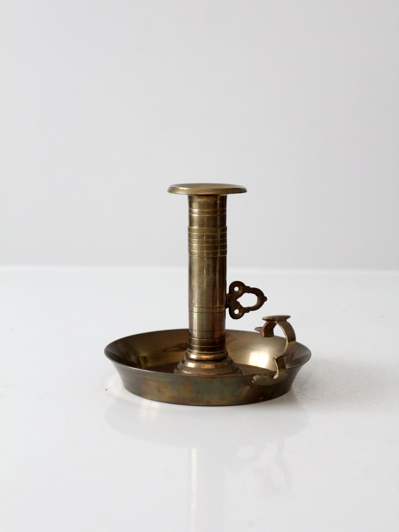 antique brass chamberstick