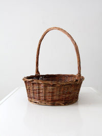 vintage wicker handle basket