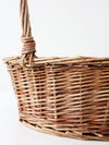 vintage wicker handle basket