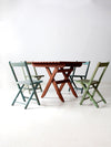 vintage wooden patio set