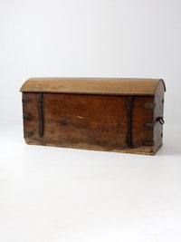 antique Norwegian wood trunk