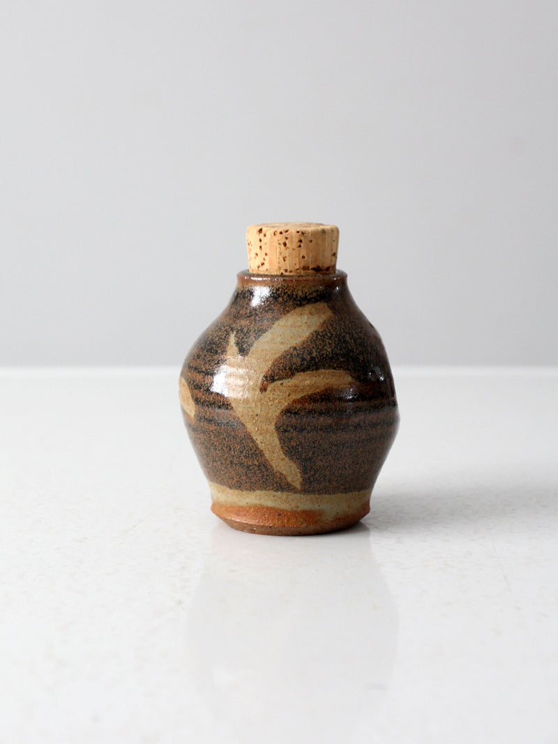 vintage studio pottery jar