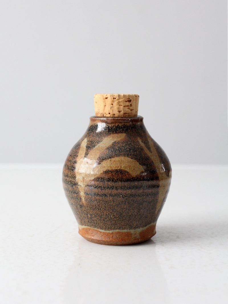 vintage studio pottery jar