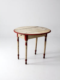 antique drop leaf end table