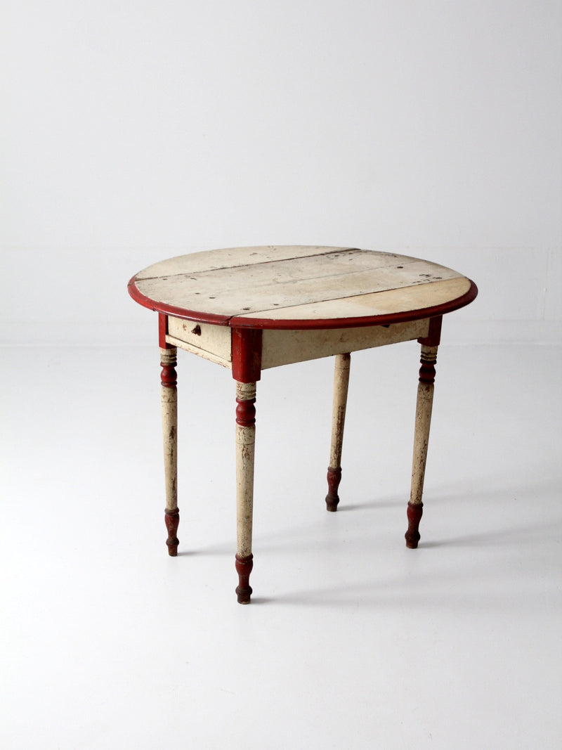 antique drop leaf end table