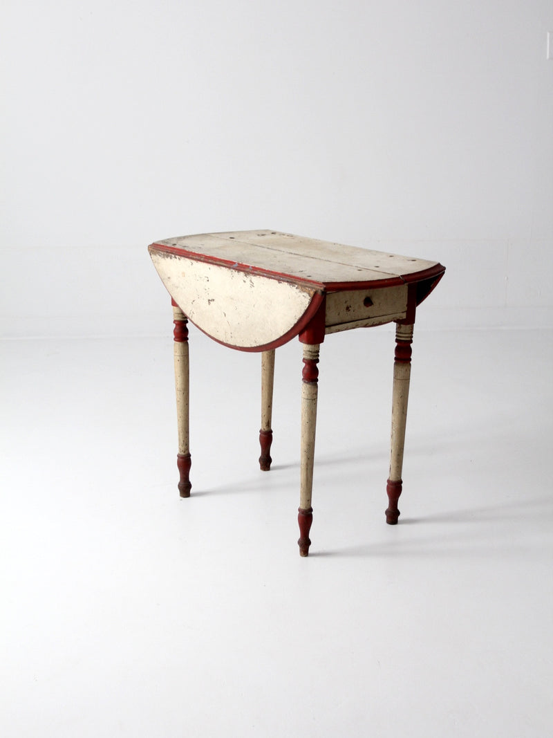 antique drop leaf end table