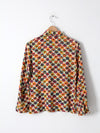 vintage 70s novelty print nylon shirt