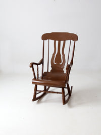 antique wooden rocking chair