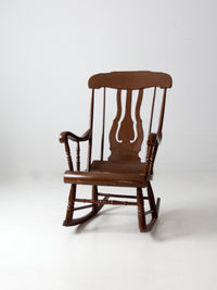 antique wooden rocking chair