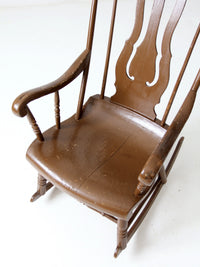 antique wooden rocking chair